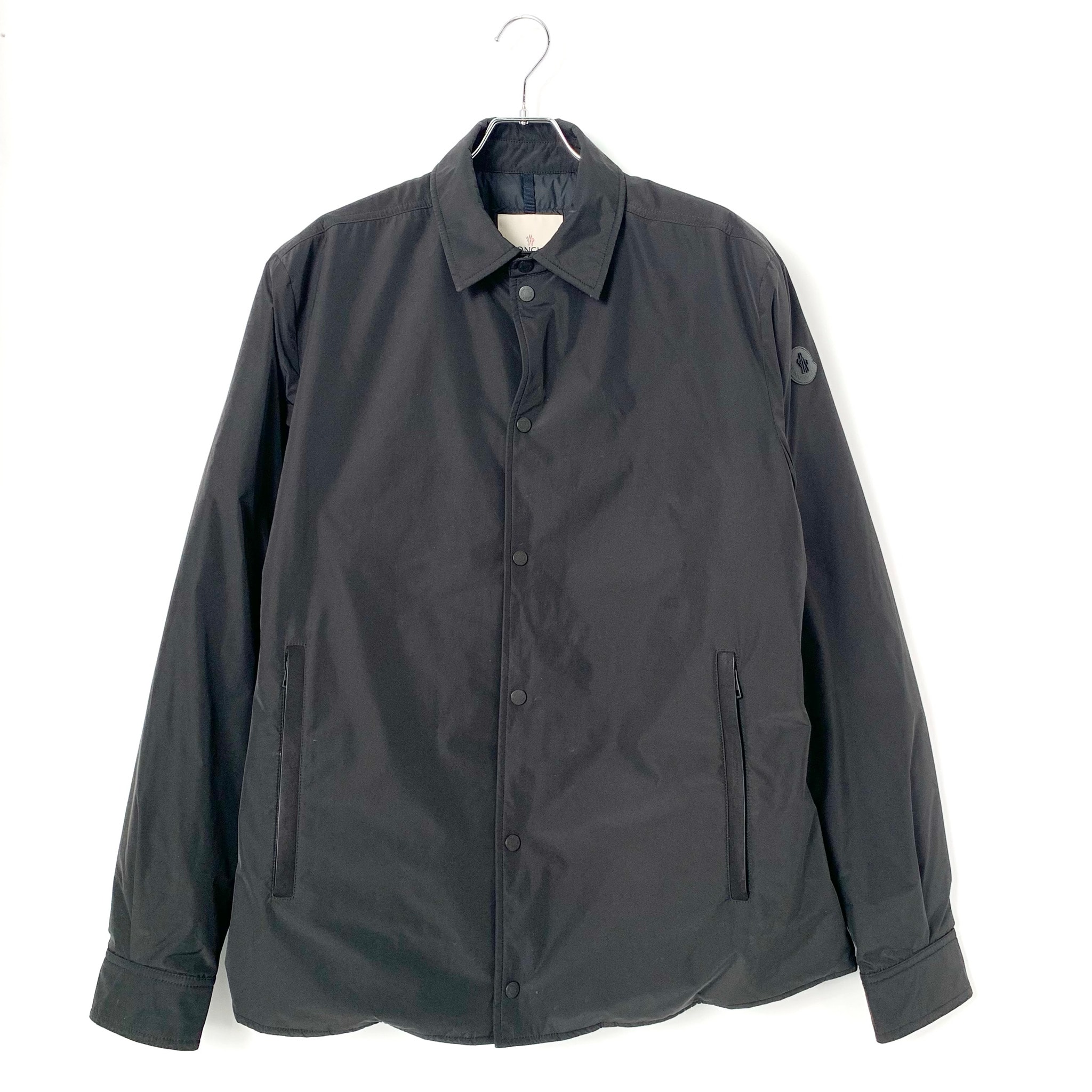 MONCLER Men's Edit Dark Brown Gascogne Shirt Jacket Black