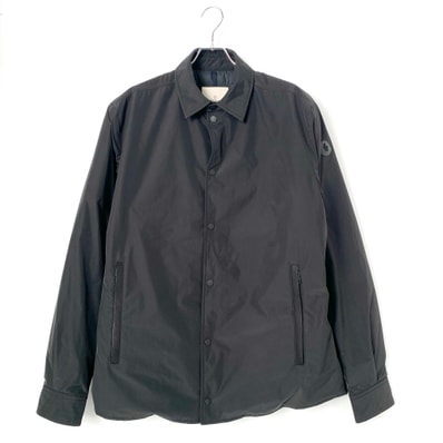 MONCLER Men's Edit Dark Brown Gascogne Shirt Jacket Black