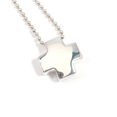 ティファニー ネックレス ローマン クロス シルバー