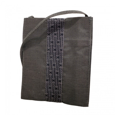 【6ed4710】エルメス ショルダーバッグ エールラインポシェット キャンバス グレー【中古】レディース