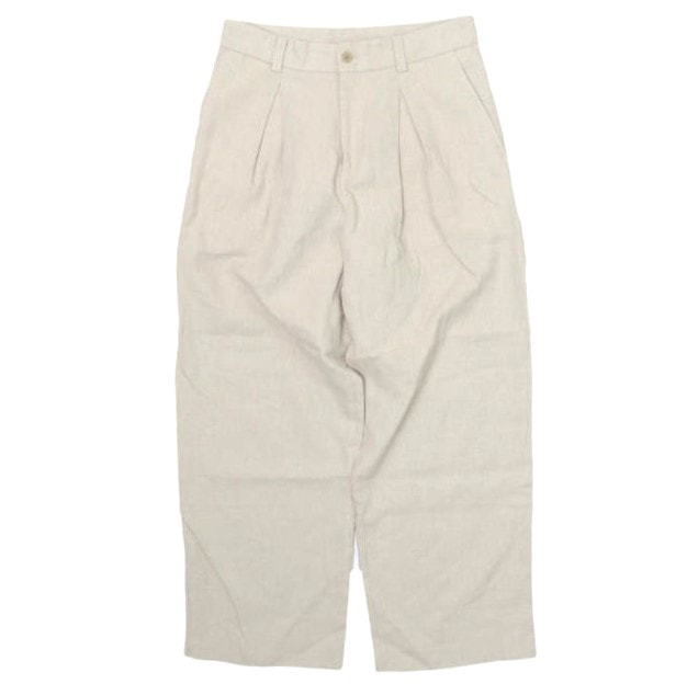ZARA ザラ プリーツ入りリラックスフィットスーツパンツ 4702/872/746 EU40 LIGHT BEIGE スラックス ボトムス g28411