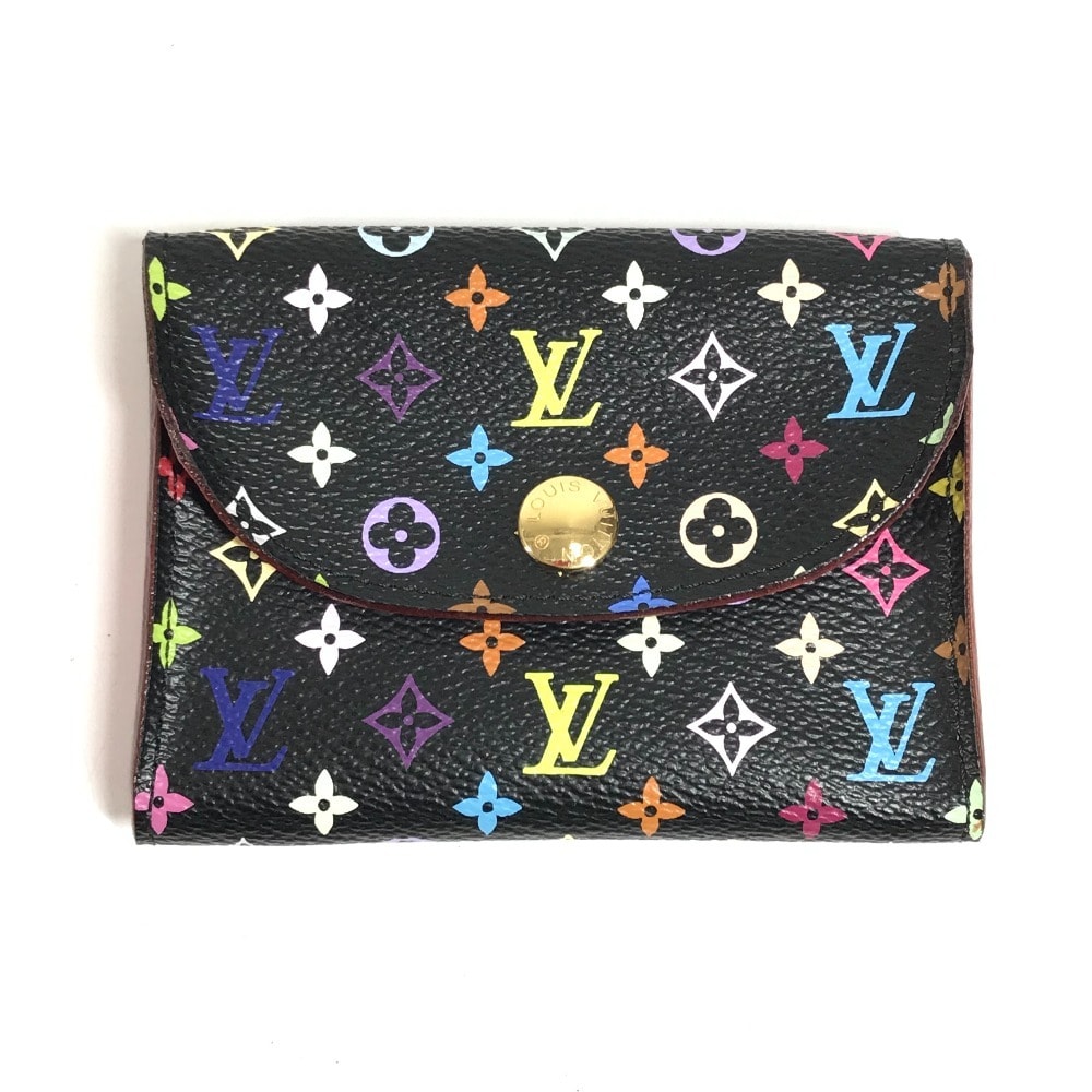 ルイヴィトン LOUIS VUITTON アンヴェロップ カルト ドゥ ヴィジット M66561 モノグラムマルチカラー 小銭入れ 財布 コインケース パスケース 名刺入れ カードケース モノグラムマルチカラーキャンバス ブラック