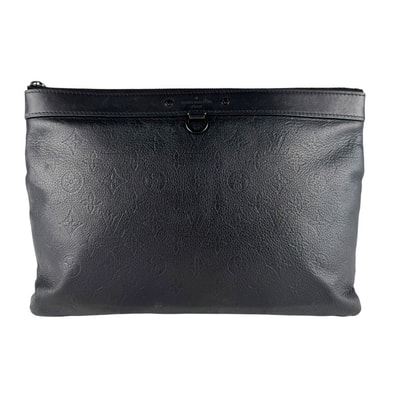 ルイ ヴィトン LOUIS VUITTON クラッチバッグ モノグラム シャドウ ポシェット ディスカバリー/モノグラム シャドウ ブラック メンズ M62903【中古】 z10450