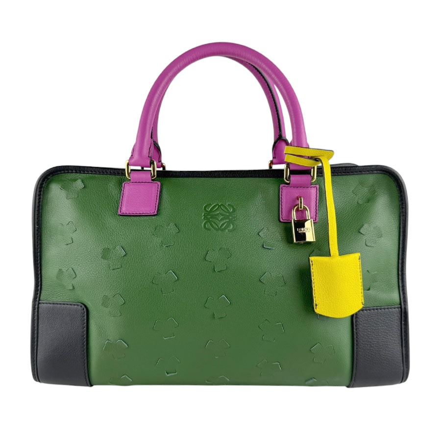 ロエベ LOEWE ハンドバッグ アマソナ36 レザー マルチカラー レディース【中古】 z9661