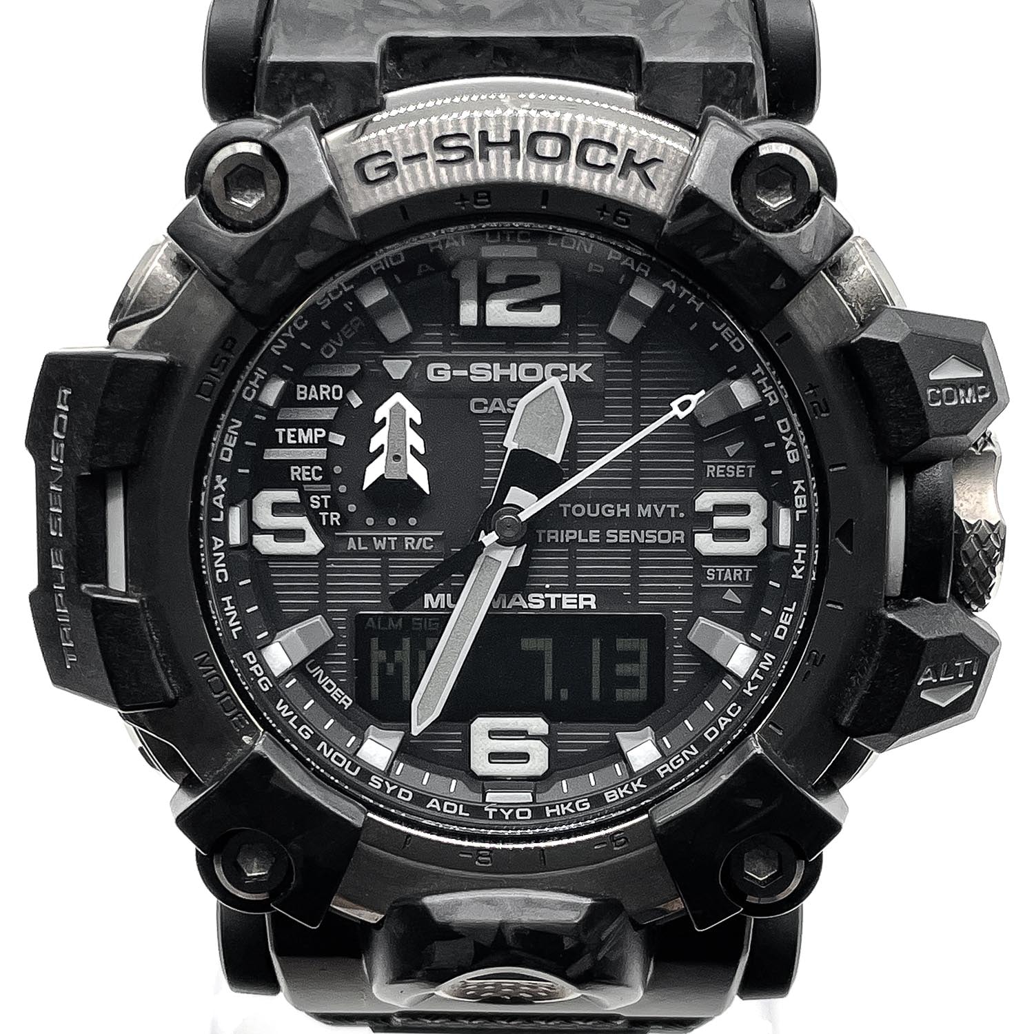 CASIO カシオ G-SHOCK ジーショック マッドマスター GWG-2000-1A1JF 腕時計
 ソーラー電波時計 メンズ
 【中古】