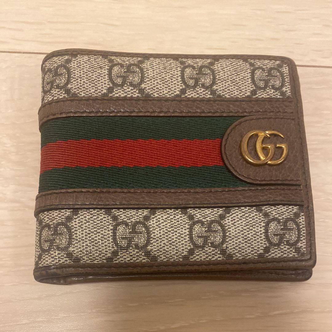 GUCCI Ophidia GG Coin Wallet "Beige/Ebony"