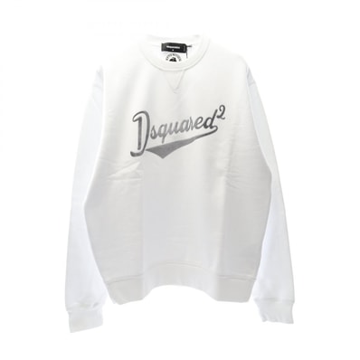 ディースクエアード DSQUARED2 スウェット 衣料品 トップス コットン メンズ ホワイト系 S74GU0849S25516100M 【新品】