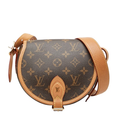 ルイ ヴィトン モノグラム タンブラン 斜め掛け ショルダーバッグ M44860 ブラウン PVC レザー レディース LOUIS VUITTON 中古