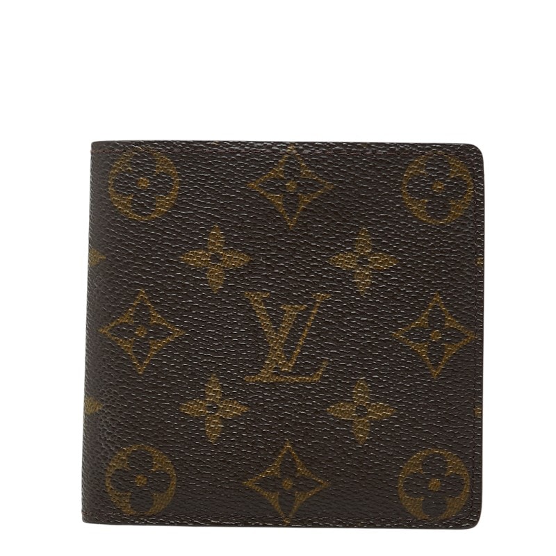 ルイ ヴィトン モノグラム ポルトビエ カルトクレディ モネ 二つ折り財布 M61665 ブラウン PVC レディース LOUIS VUITTON 【中古】