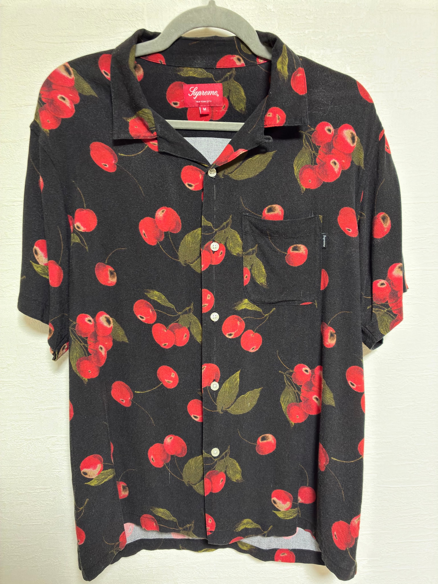 Supreme Cherry Rayon S/S Shirt "Black"