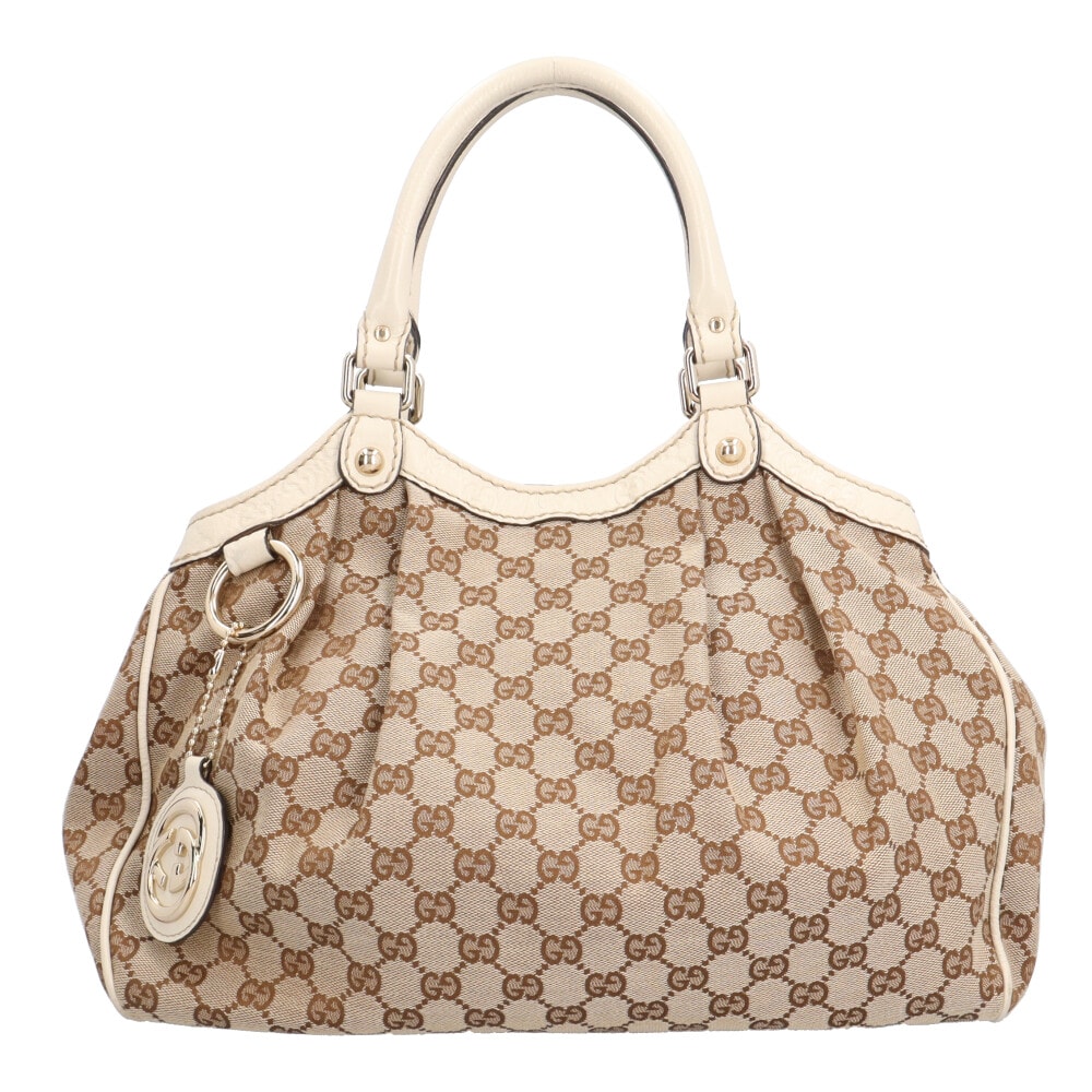 グッチ スーキー トートバッグ GGキャンバス 211944 ベージュ レディース GUCCI 中古