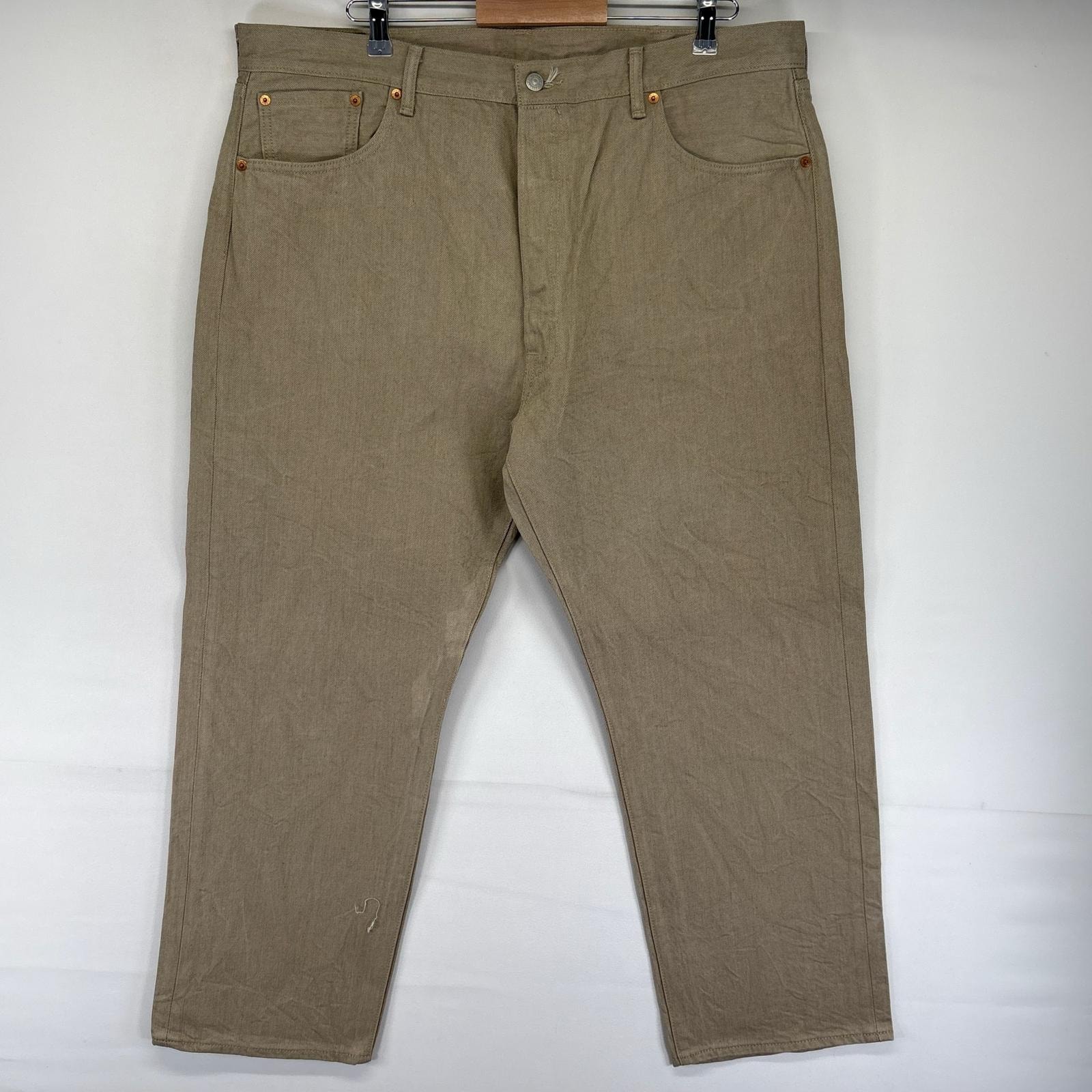 古着 リーバイス Levi's デニム パンツ Gパン ボタンフライ 大きいサイズ カラーデニム 501 ストレート W42 L30  グレー系 メンズ