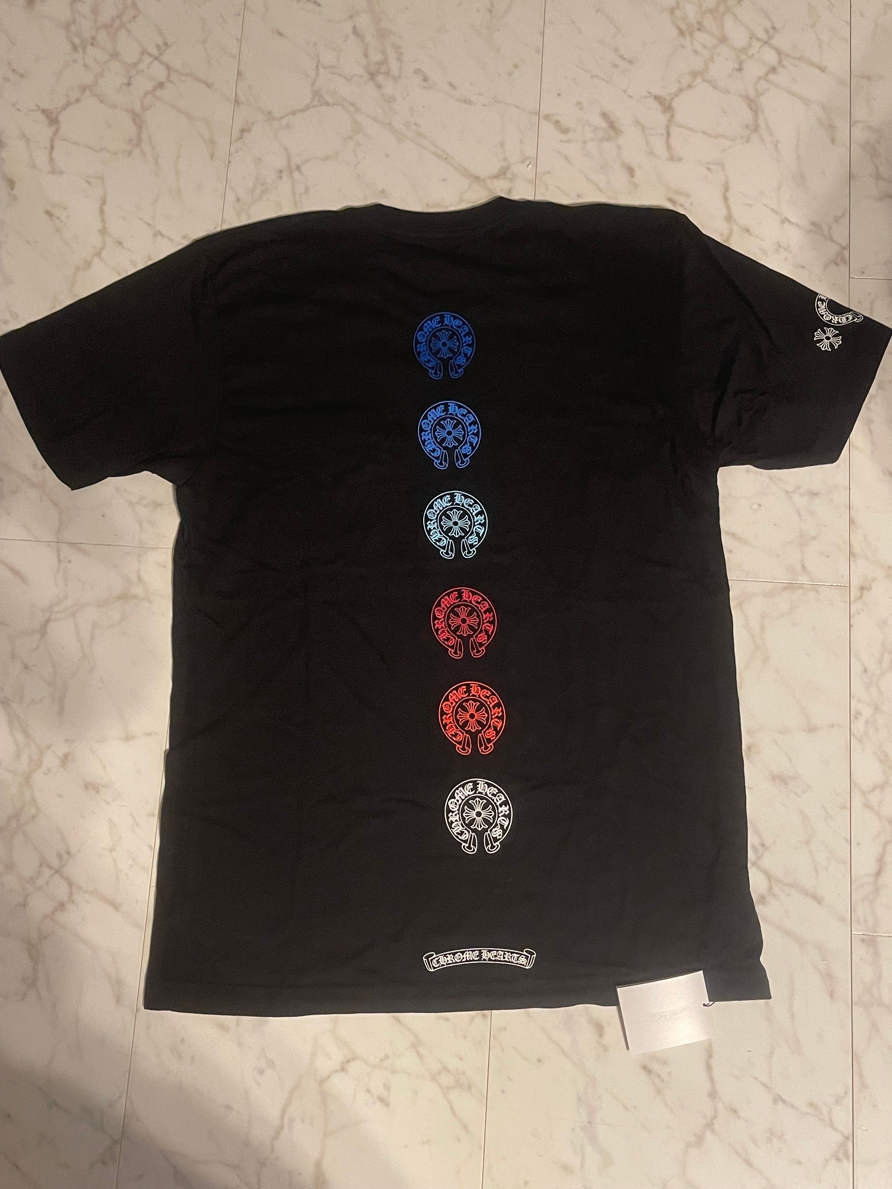 Chrome Hearts Multicolor Horseshoe Tee "Black"