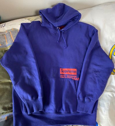 Supreme / JUNYA WATANABE COMME des GARCONS MAN Hooded Sweatshirt "Royal"