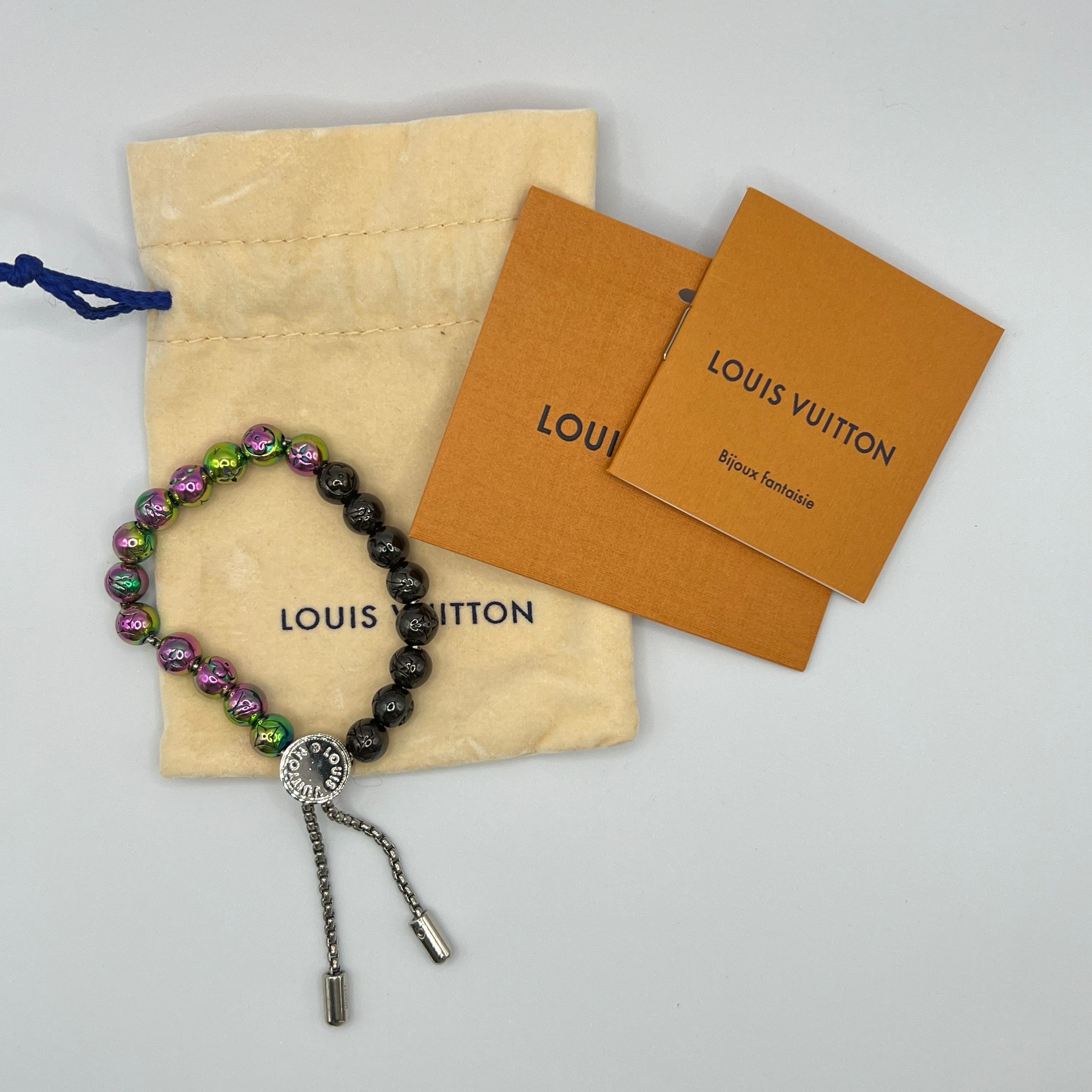 Louis Vuitton Pearl Monogram Bracelet "Silver"