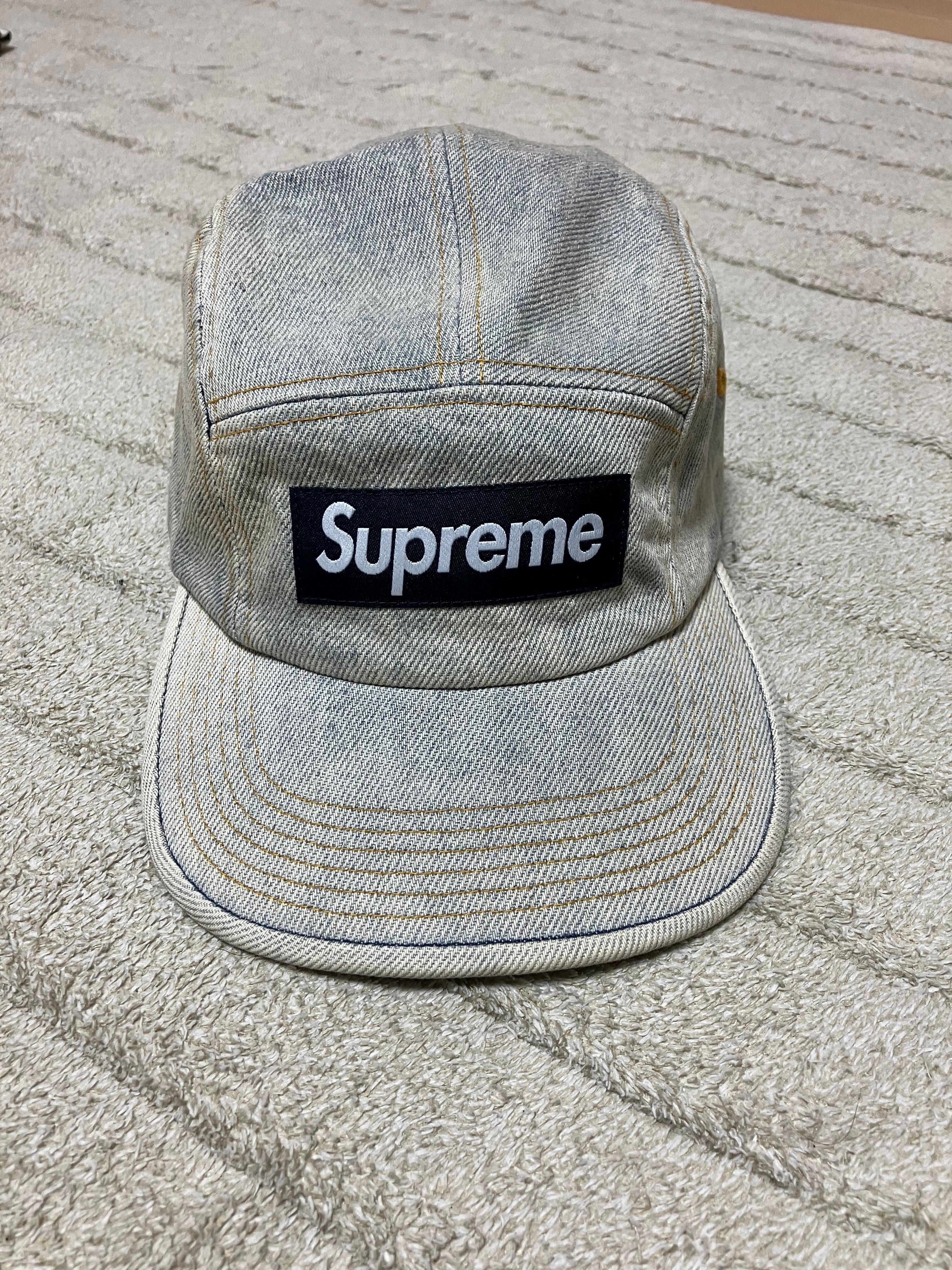 Supreme Denim Camp Cap "Dirty Indigo" (23SS)