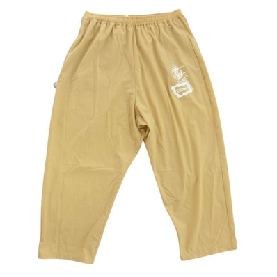 ICE CREAM アイスクリーム パンツ ICJP215SP005 × KEN KAGAMI ケンカガミ EASY PANTS ロゴプリント イージー パンツ ベージュ系【中古】