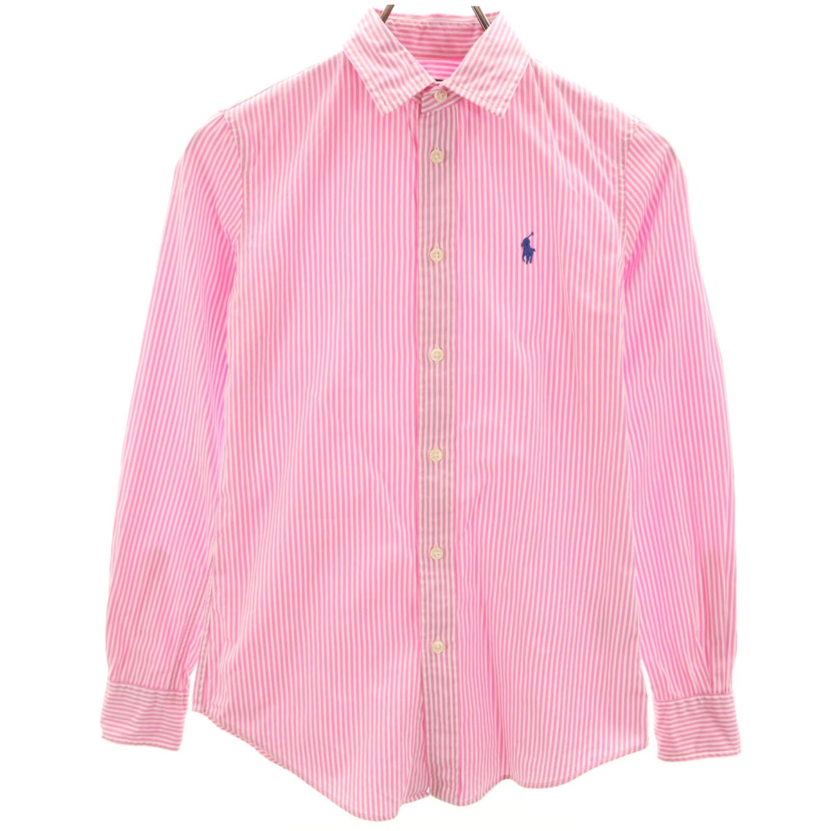 POLO RALPH LAUREN ポロラルフローレン ストライプ柄 長袖 コットンシャツ ピンク