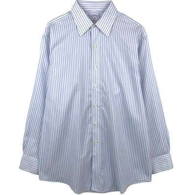 古着 ブルックスブラザーズ Brooks Brothers Est.1818 長袖 ストライプシャツ メンズL相当/eaa666483
