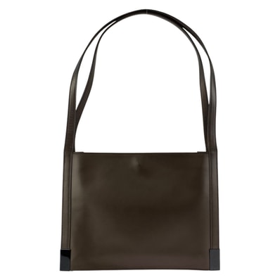 美品 GUCCI グッチ メタリックブラウン レザー ショルダーバッグ トートバッグ 601340 【中古】