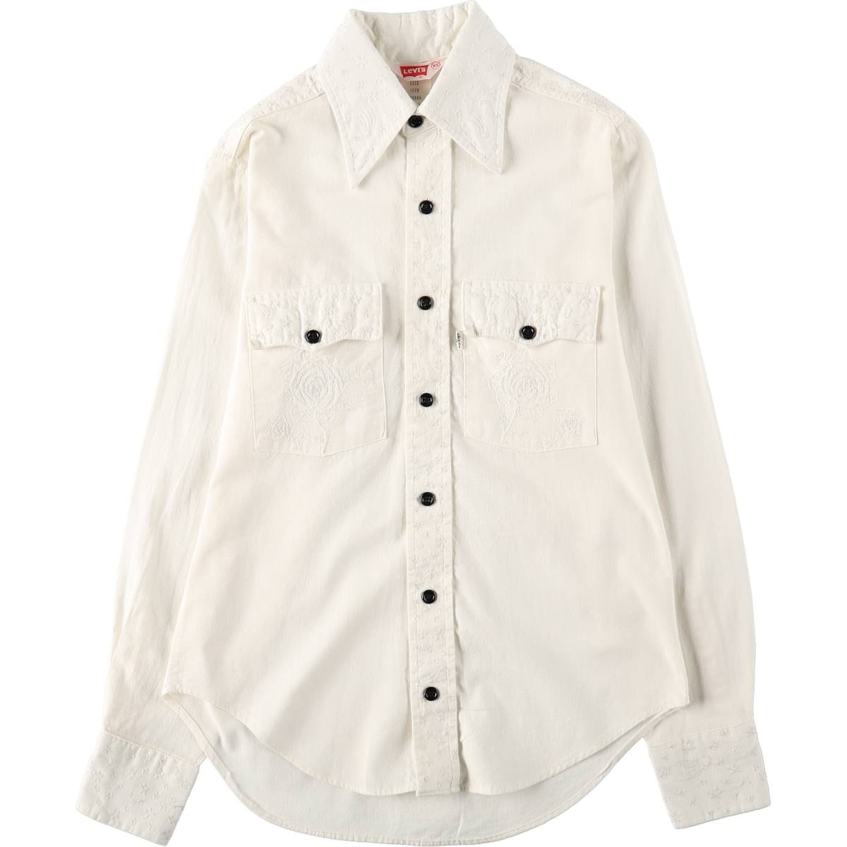 古着 70年代 リーバイス Levi's 長袖 シャツ レディースXS相当 ヴィンテージ/eaa664637