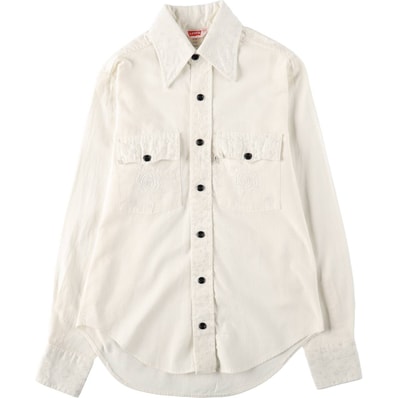 古着 70年代 リーバイス Levi's 長袖 シャツ レディースXS相当 ヴィンテージ/eaa664637
