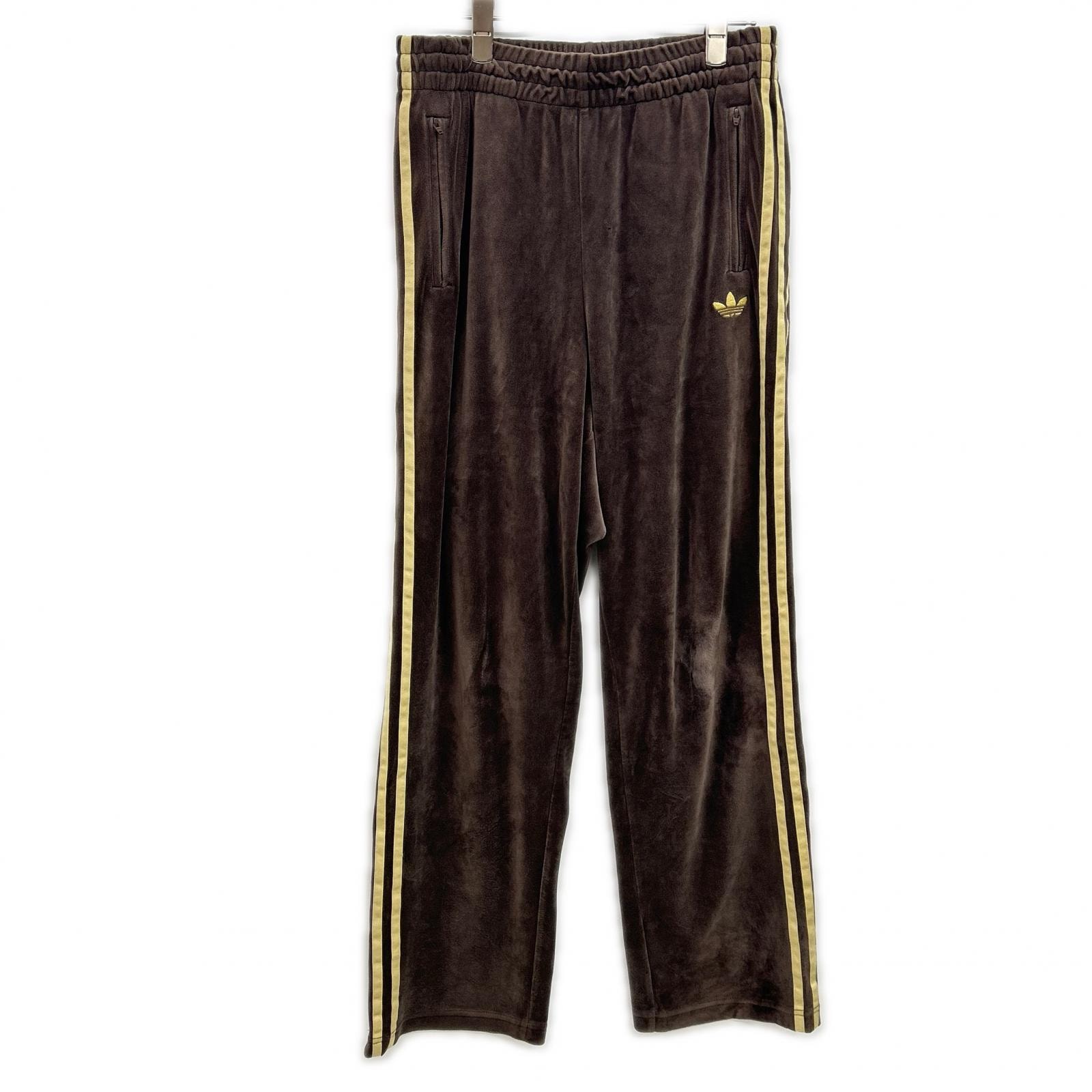 adidas Firebird Velour Track Pant "Dark Brown"