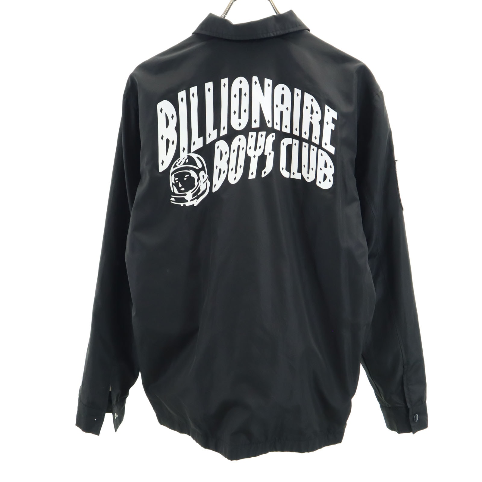Billionaire Boys Club ビリオネアボーイズクラブ バックロゴ コーチジャケット S ブラック マジェスティック
