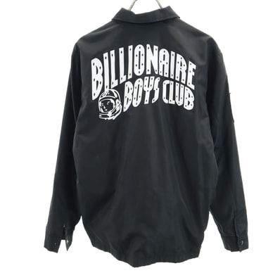 Billionaire Boys Club ビリオネアボーイズクラブ バックロゴ コーチジャケット S ブラック マジェスティック
