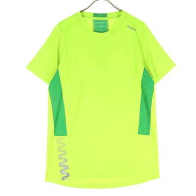 Reebok リーボック ワンポイントロゴ 半袖 Tシャツ L グリーン