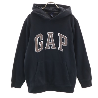 GAP ギャップ 長袖 スウェットパーカー 160 ブラック
