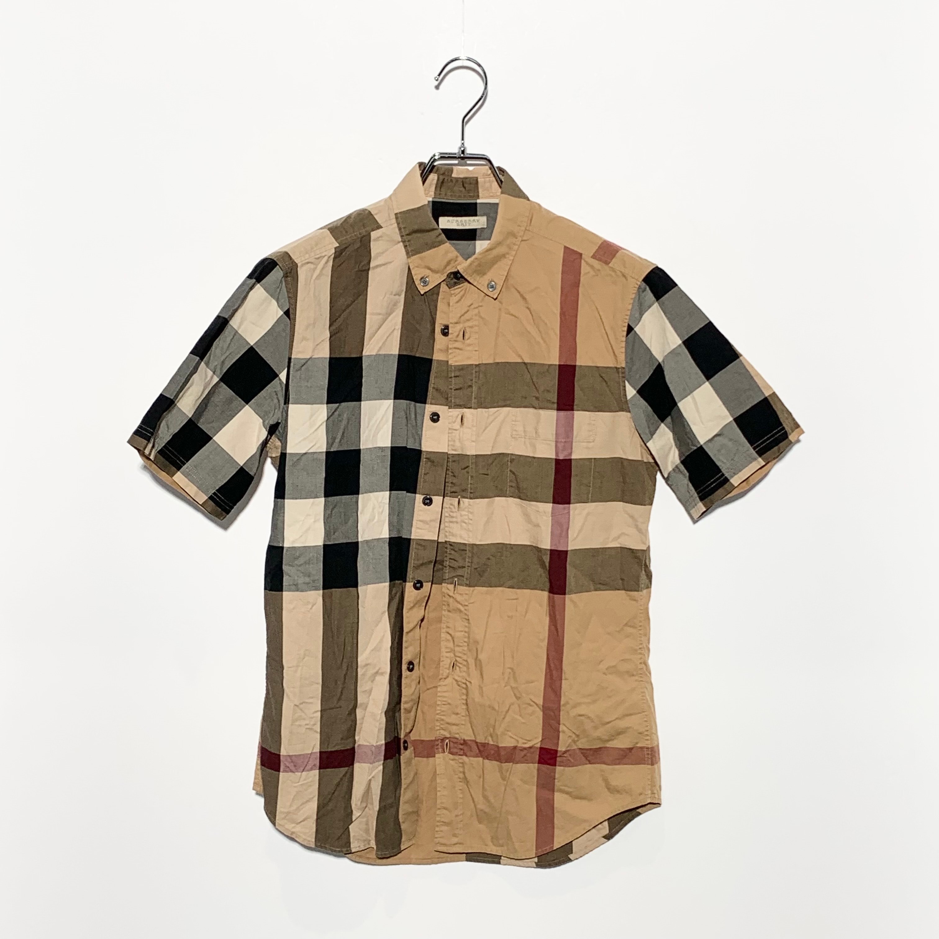 バーバリーブリット コットン チェックシャツ