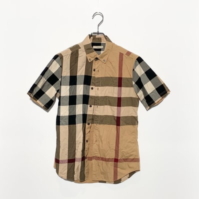 バーバリーブリット コットン チェックシャツ