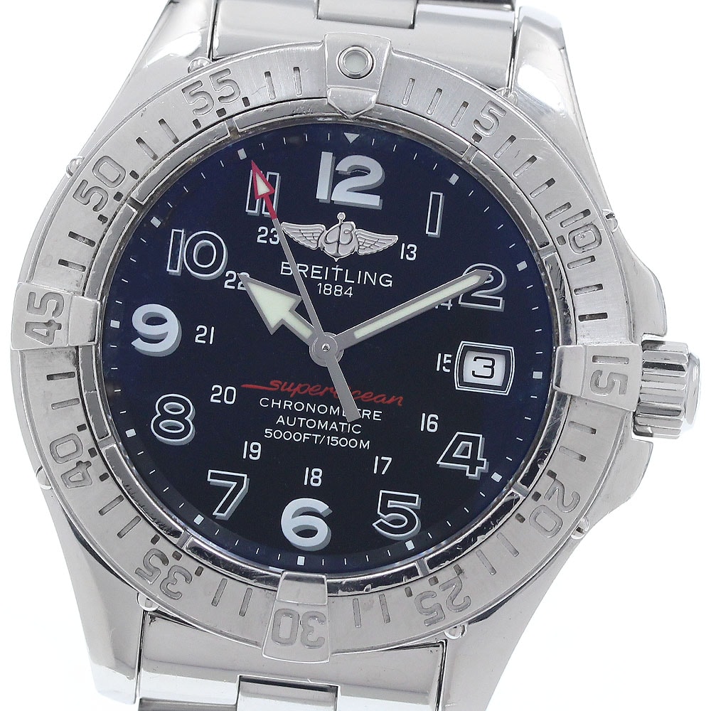 ブライトリング スーパーオーシャン デイト A17360 メンズ 【中古】