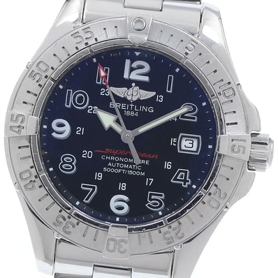 ブライトリング スーパーオーシャン デイト A17360 メンズ 【中古】