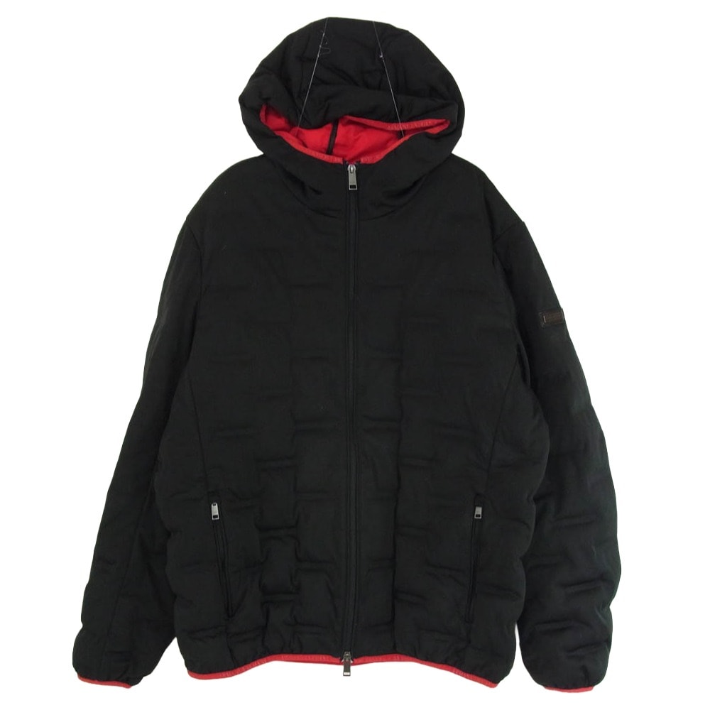 ARMANI EXCHANGE アルマーニエクスチェンジ ジャケット 6GZB02 ZNHVZ キルティング 中綿 フーデッド フルジップ ジャケット ブラック系 L【中古】