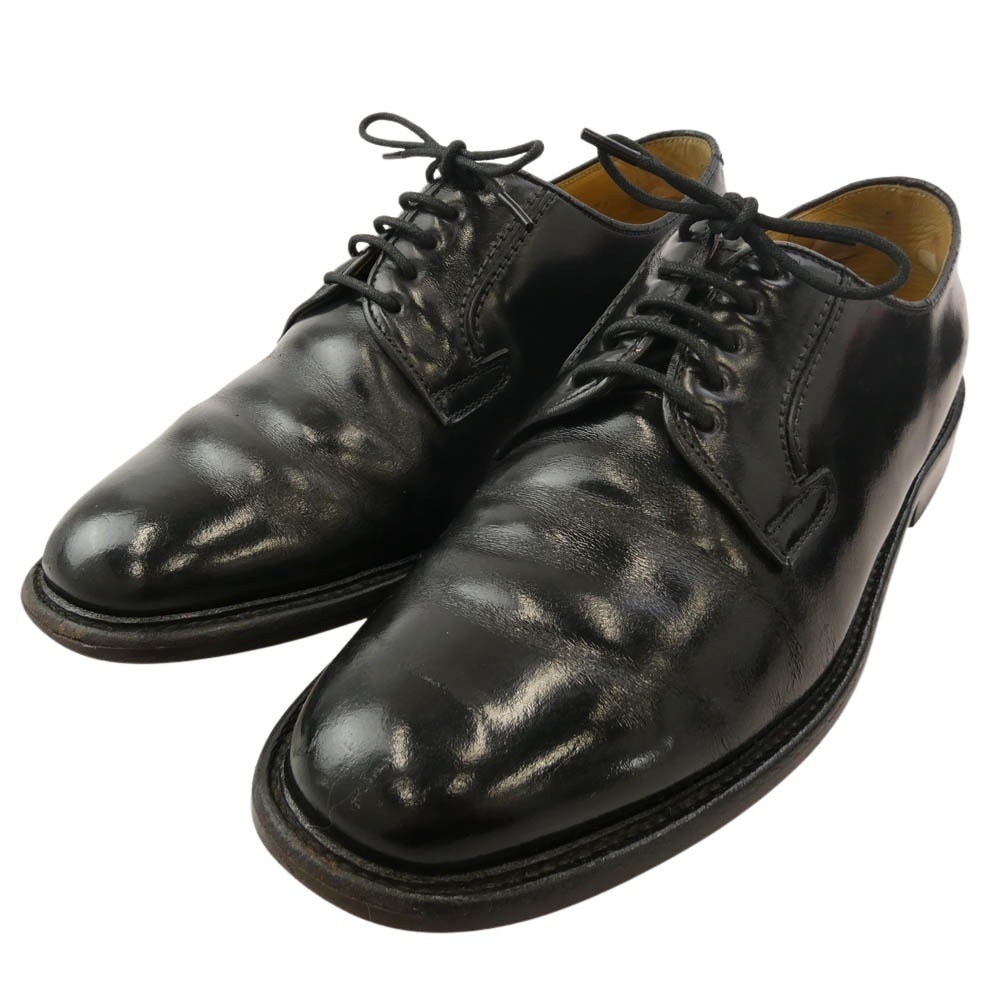 REGAL リーガル ドレスシューズ 07AL VAN JAC 外羽根 プレーントゥ ローカット ビジネス レザー シューズ ブラック系 25cm【中古】