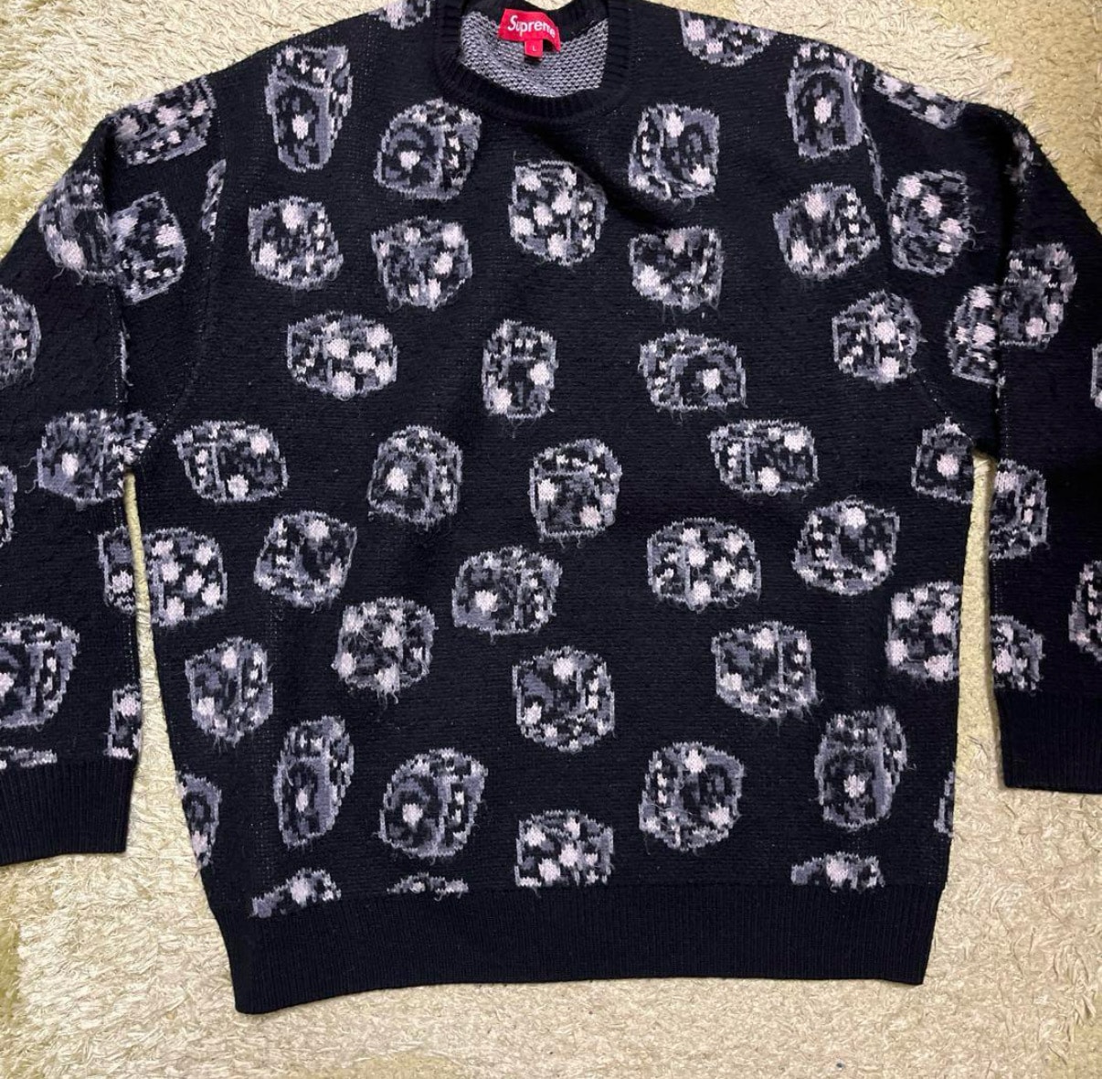 Supreme Dice Sweater "Black"