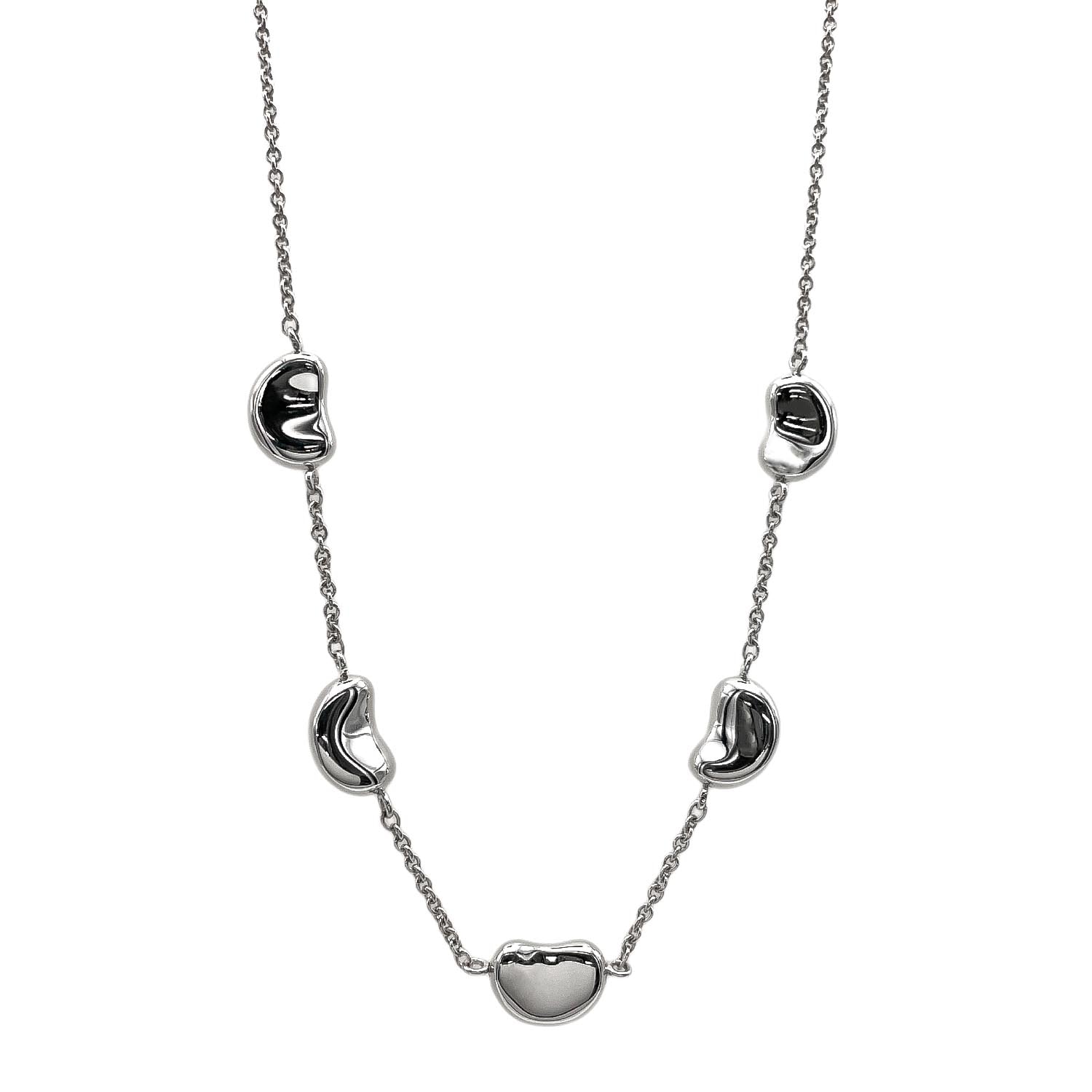 TIFFANY&Co. ティファニー ビーン ネックレス
 SV925 シルバー 新品仕上済 レディース
 【中古】
