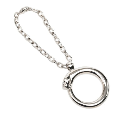 カルティエ パンテール バッグチャーム キーホルダー シルバー メタル レディース CARTIER 中古