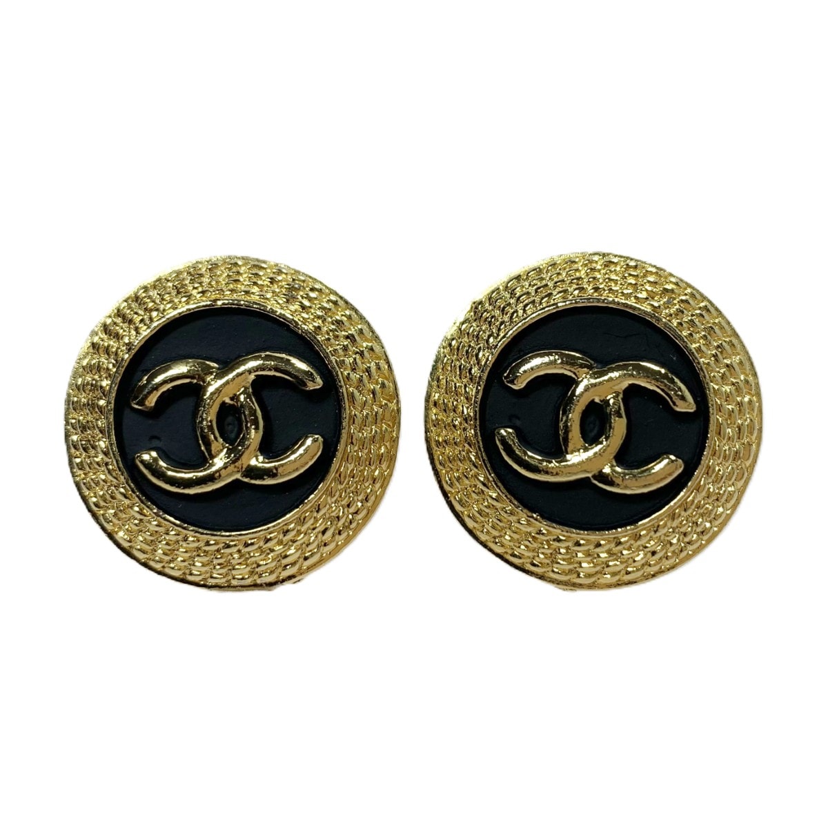 CHANEL シャネル ココマーク CCロゴ クリップオン GP ビンテージ イヤリング