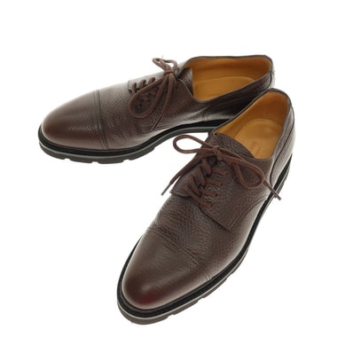 【中古】ジョンロブ John Lobb KILMORY シュリンクレザー ストレートチップ ドレスシューズ ブラウン【サイズ7D】【メンズ】