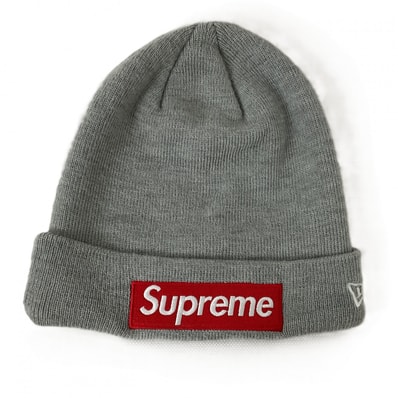 Supreme 【シュプリーム】 ニューエラ ビーニー ニット帽 ボックスロゴ グレー