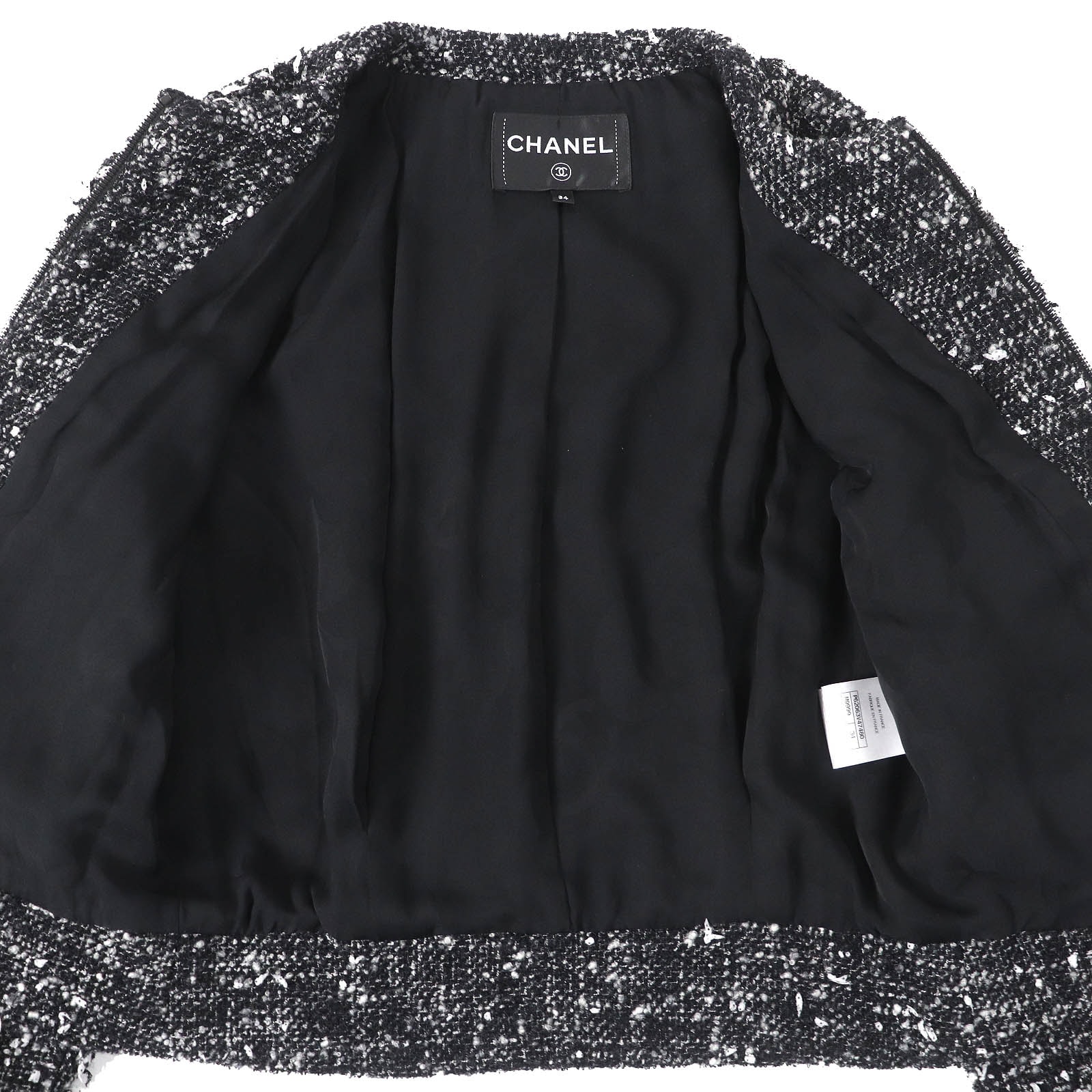 A (未使用に近い)】極美品 シャネル ジャケット ブラック系 レディース