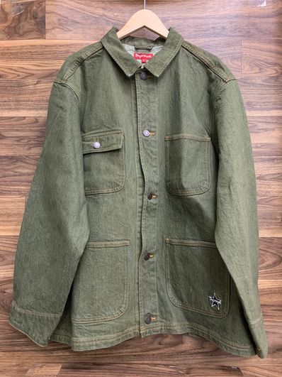 Supreme 22SS denim chore coat オリーブ カーキ Supreme Supreme 22SS denim chore coat オリーブ カーキ Supreme