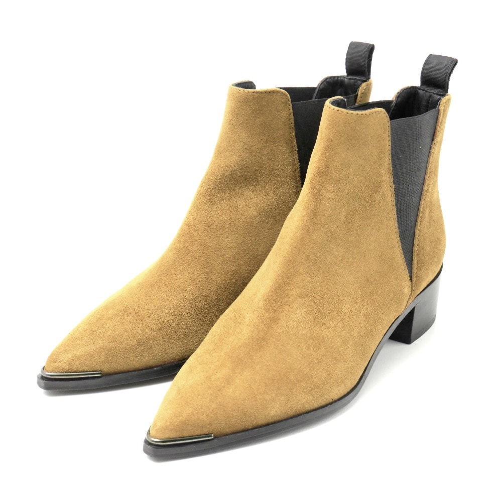 ACNE STUDIOS アクネストゥディオズ ブーツ サイズ36 スウェード レザー ショート サイドゴア 靴 ブランド古着【中古】20250701/RA5238