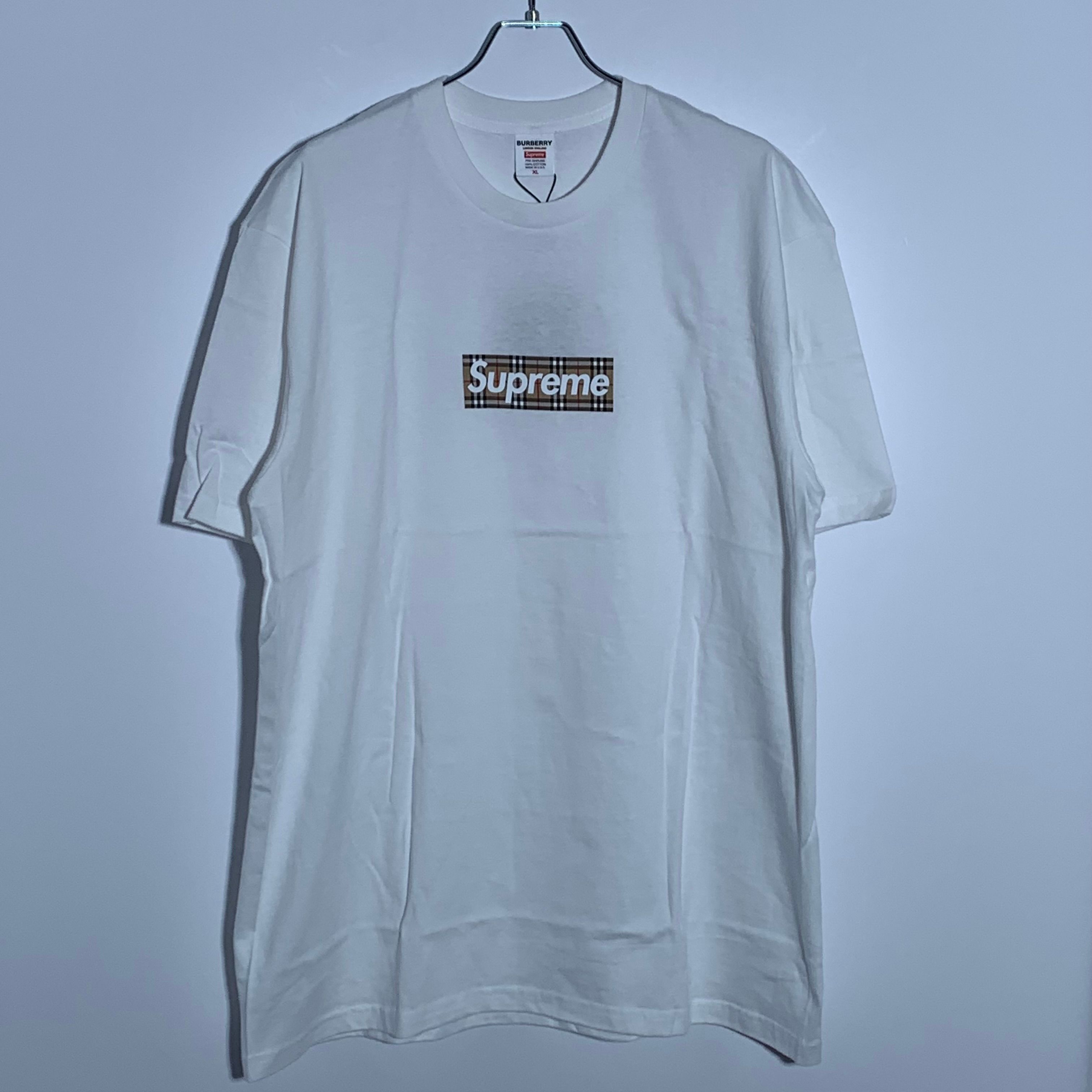Supreme / Burberry Box Logo Tee "White"