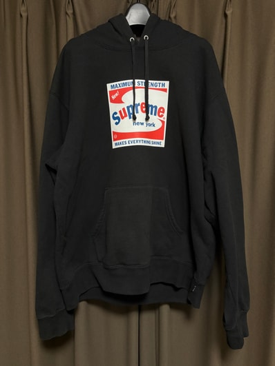 Supreme Shine Hooded Sweatshirt "Black"