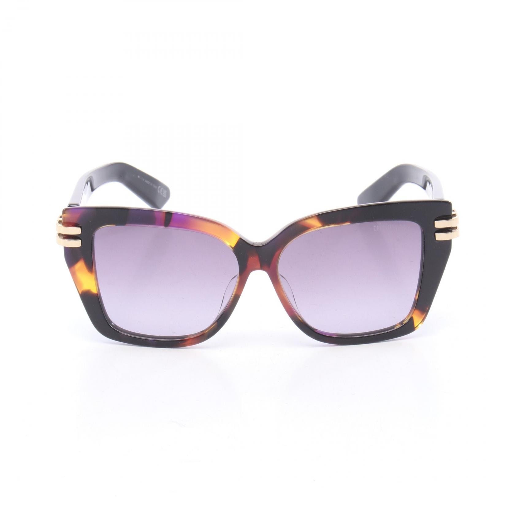 ディオール Dior CDior サングラス 衣料品 プラスチック レディース ブラウン系 / パープル系 / ブラック系 【中古】