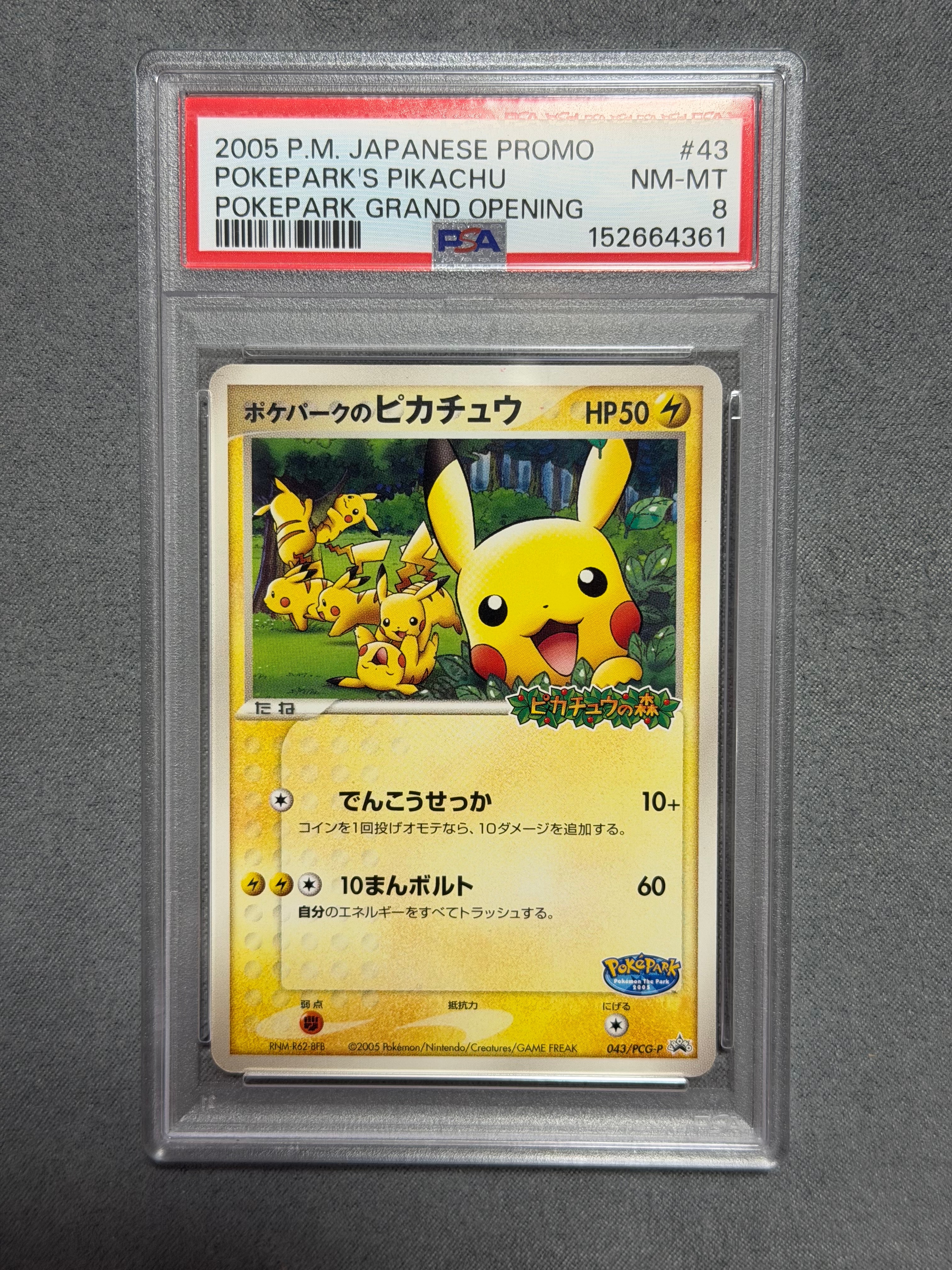 ポケパークのピカチュウ P [PCG-P 043](プロモーションカード「ポケパーク ルギアのくるくるシップ」)